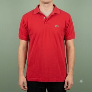 The Fox Collection Vintage Polo Shirt Men's M Red Made USA Cotton Alligator